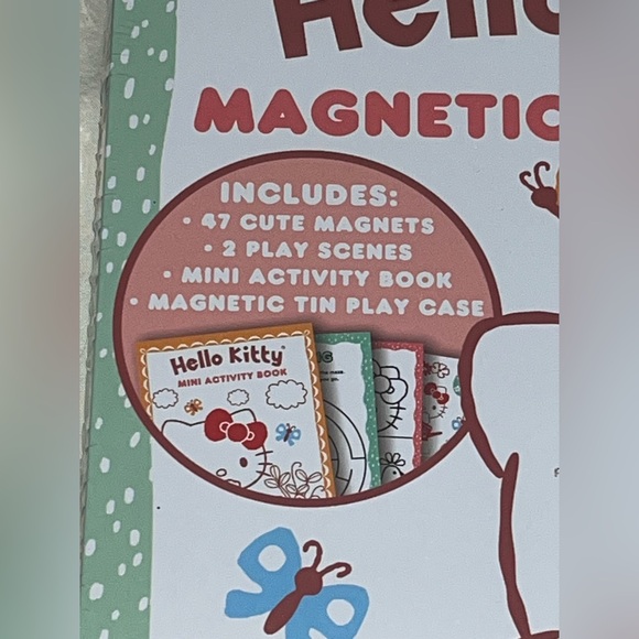 Hello Kitty Kids Magnetic Tin Play NEW NIB - Picture 2 of 5